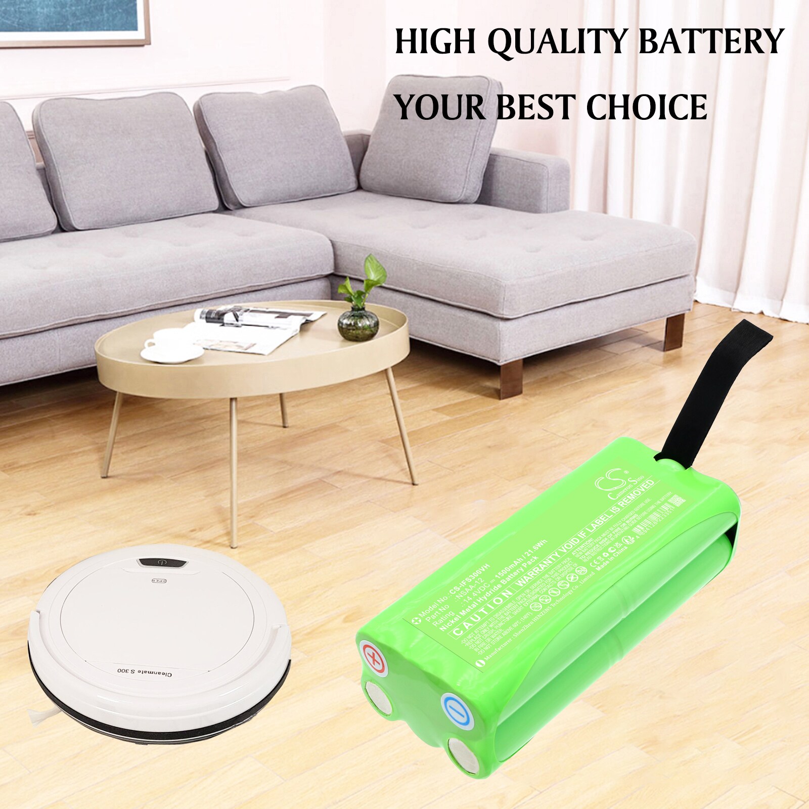 Batteri for støvsuger til Infinuvo Cleanmate S300, Cleanmate S400
