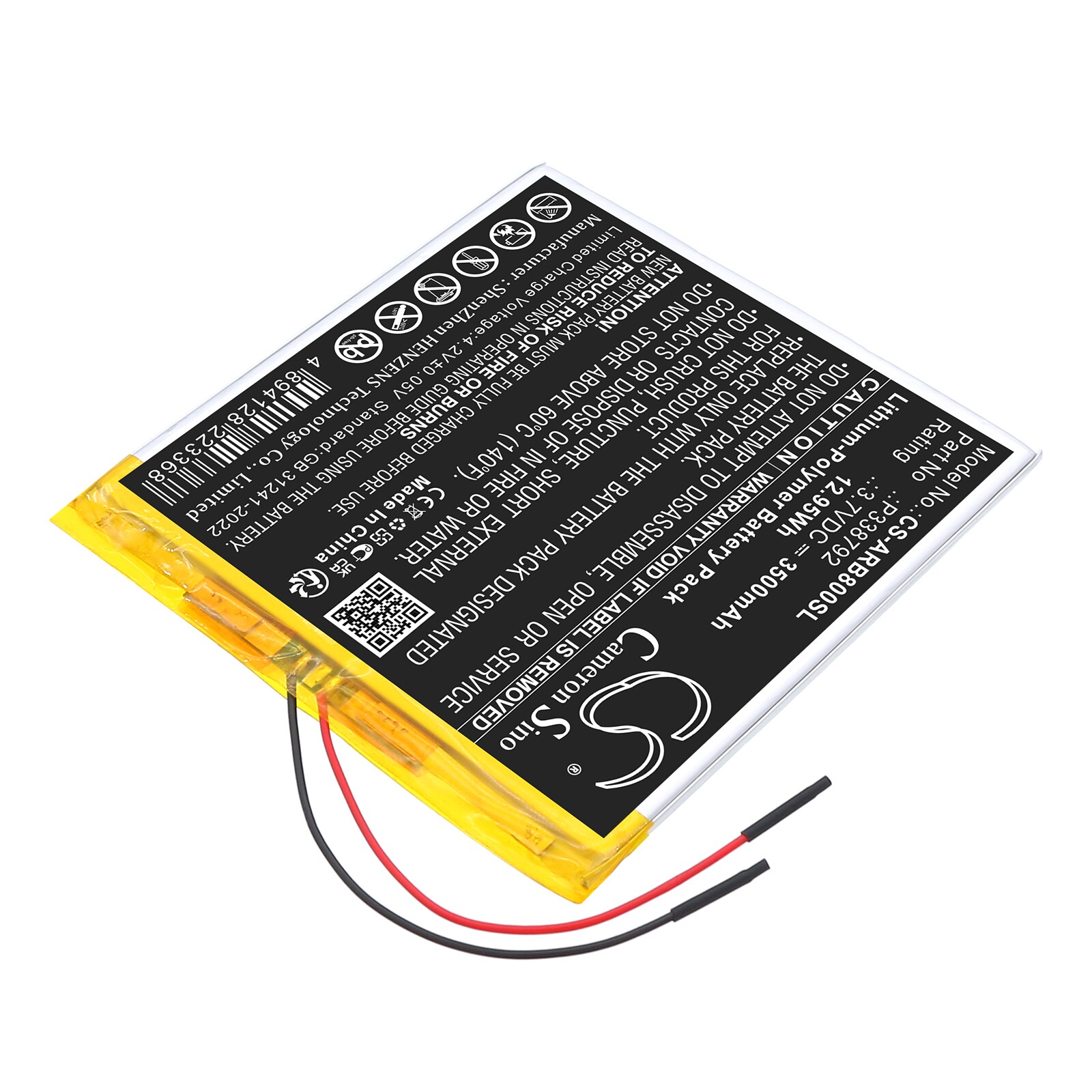 Batteri til nettbrett for Archos 8OB Xenon
