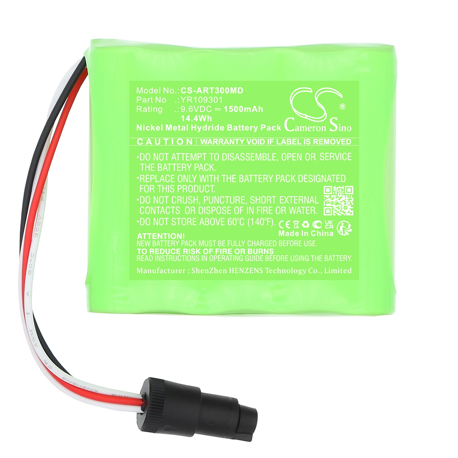 Batteri for medisinsk bruk for Air Liquide Blease 5500 Osiris 3, ventilator Osiris 3