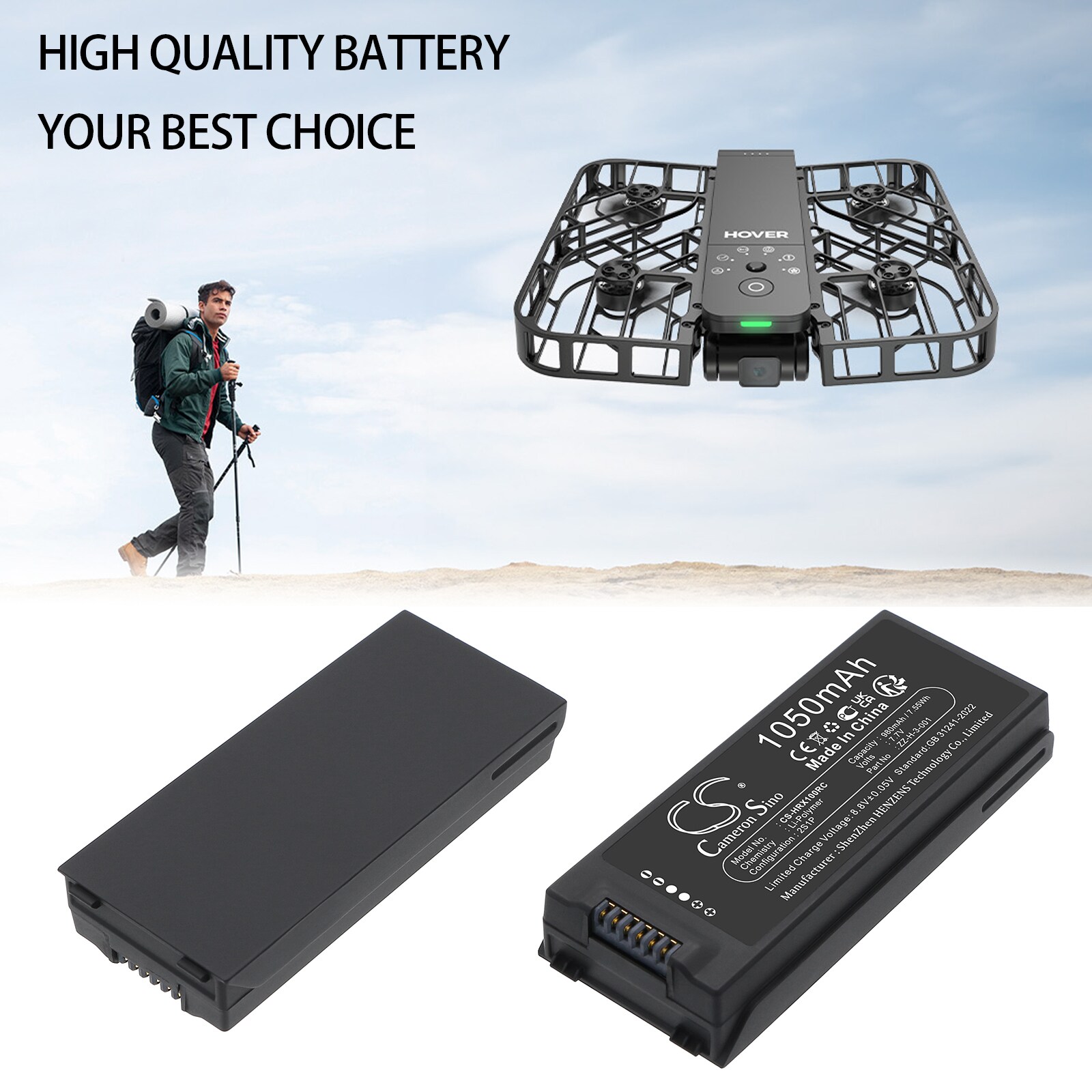 Batteri for droner til HOVER HOVERAir X1