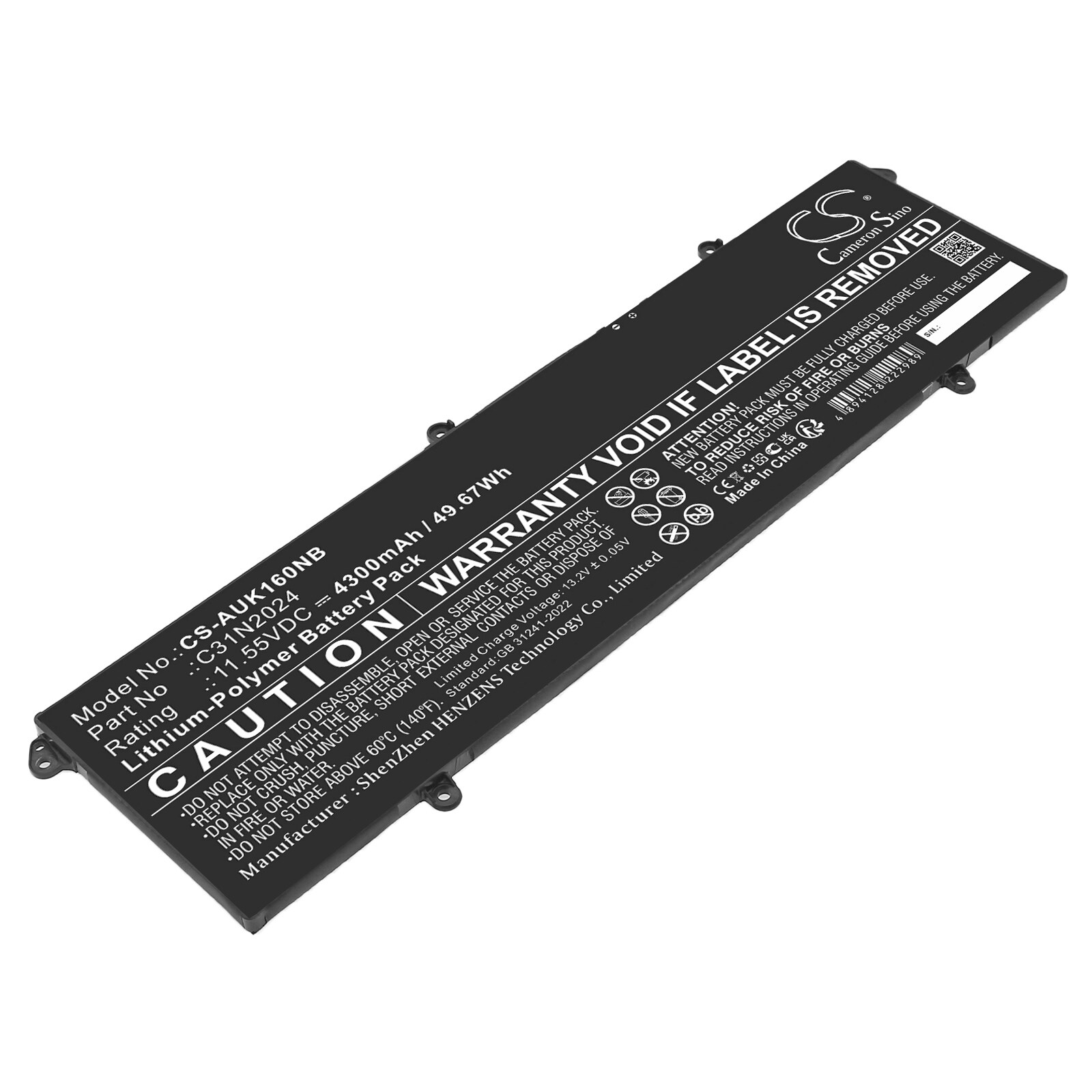 Batteri til bærbar PC for Asus VivoBook 16X K3605VC og andre.