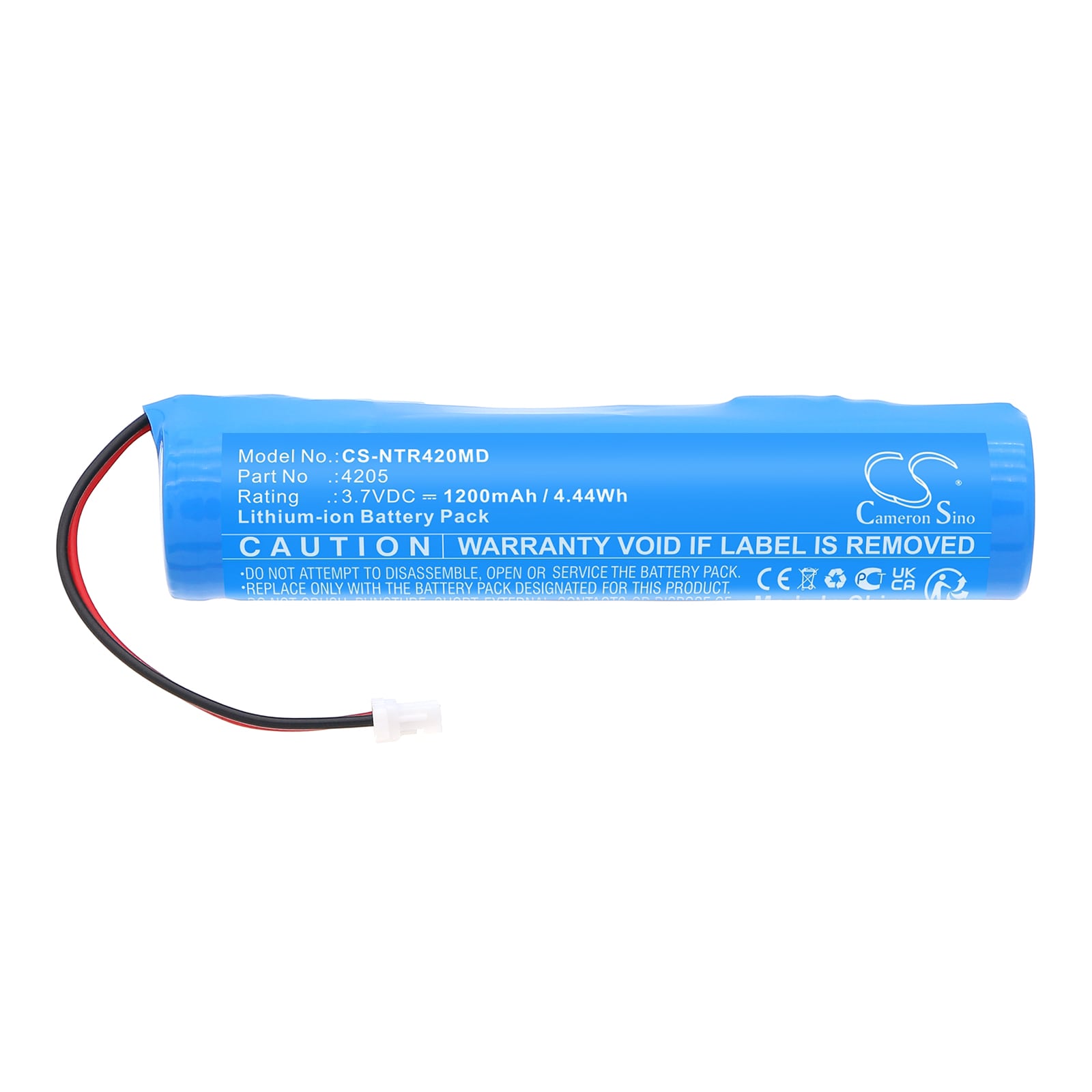 Batteri for medisinsk utstyr til Integra 8-kanals 12-kanals VIAFLO, 12-kanals VOYAGER osv.