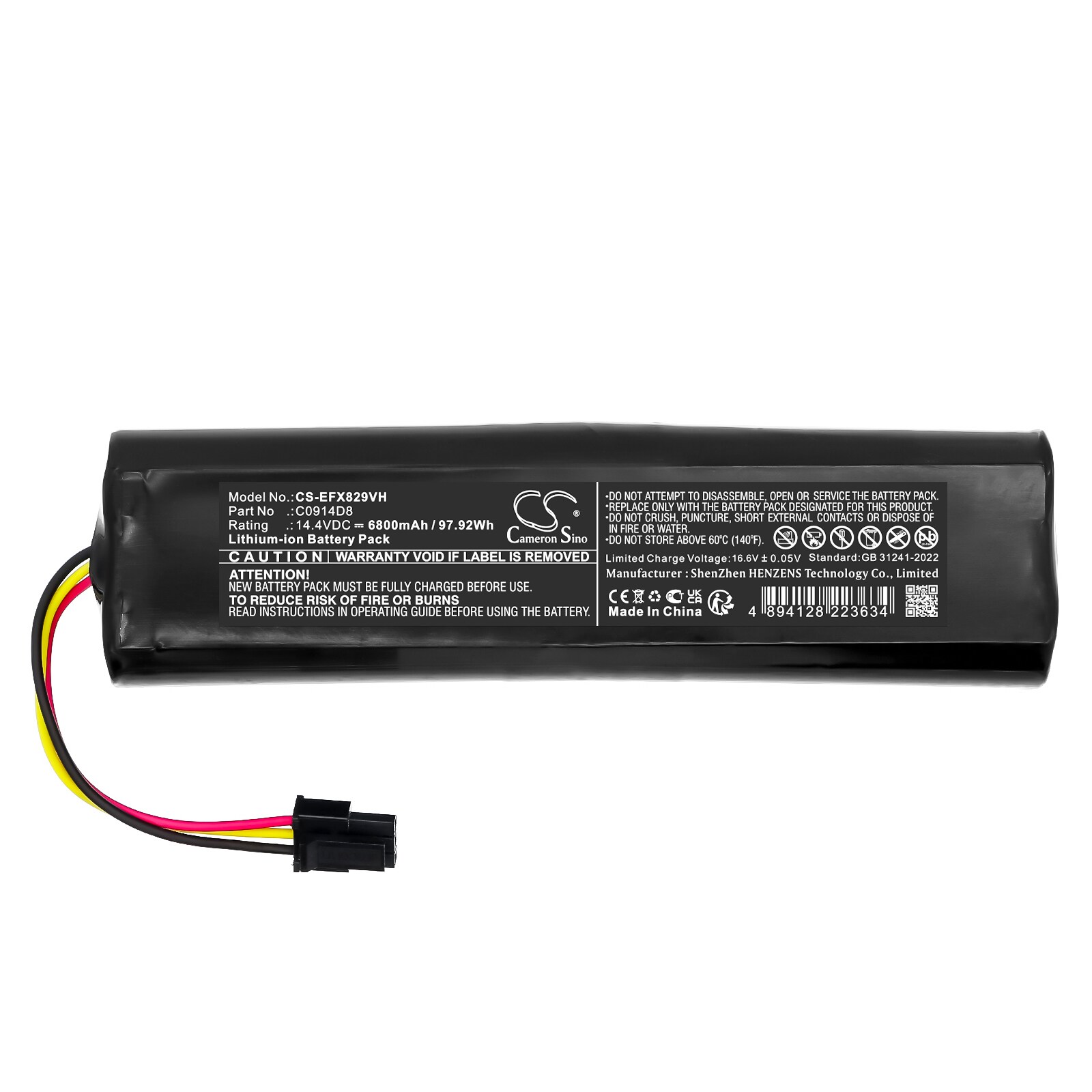 Batteri for vakuum til Eufy SES, T29J6, X8 etc.