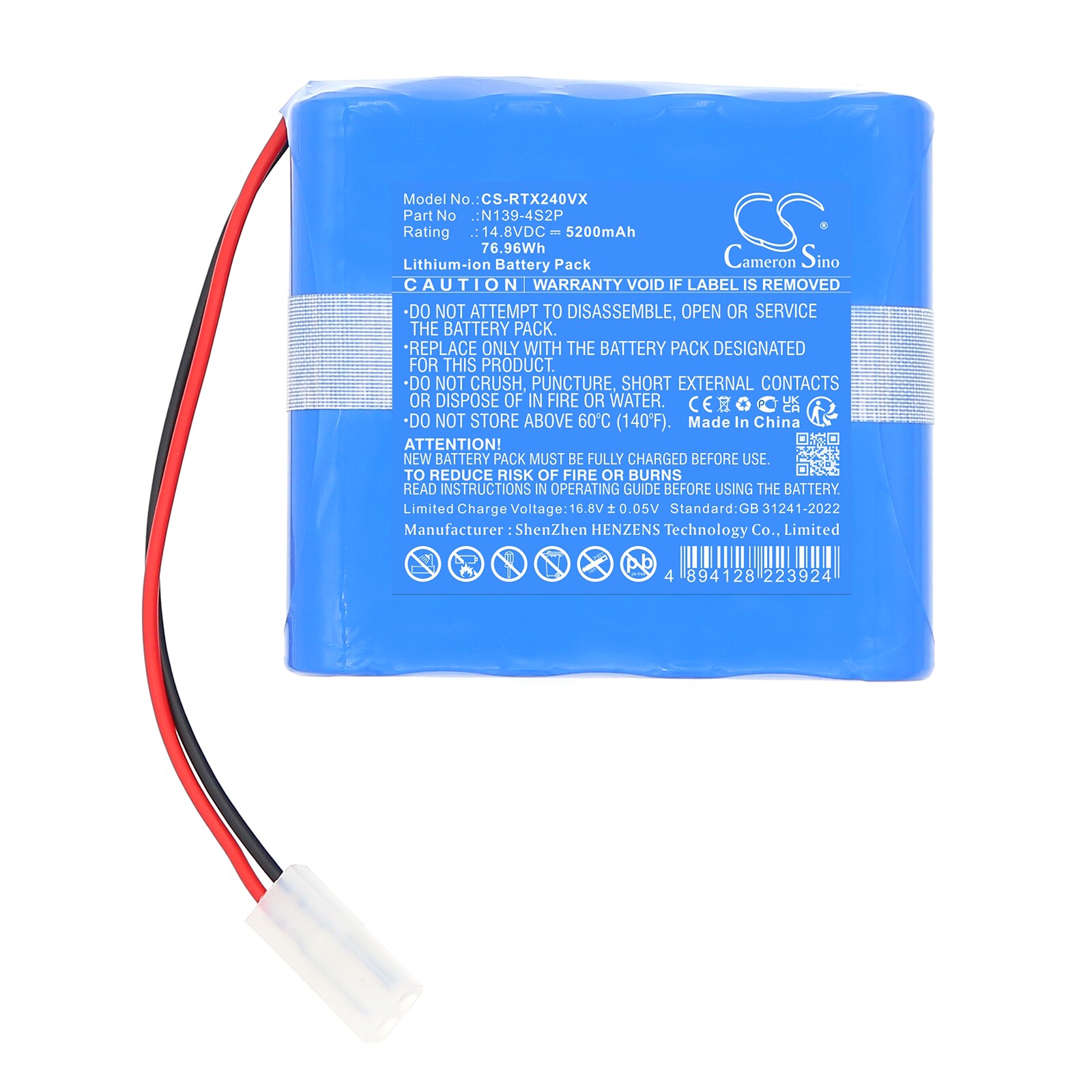 Batteri for støvsuger til Rowenta RR9695WH, X-Plorer Series 240 AI