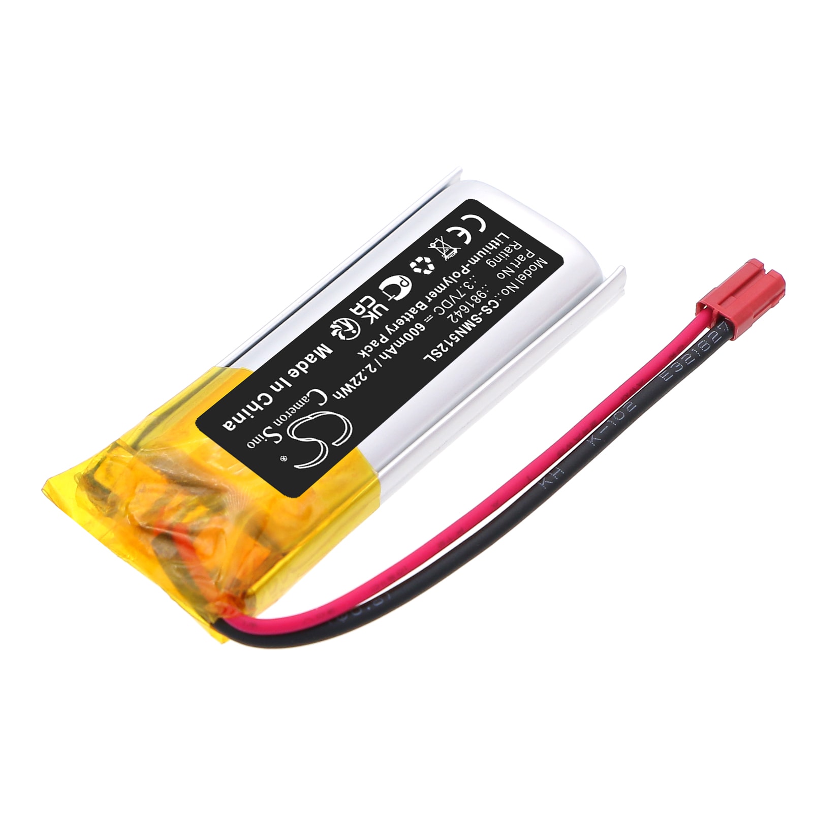 Batteri til Smart Home for Somfy 5121348B, Nina IO 1805251 Touch Display Control