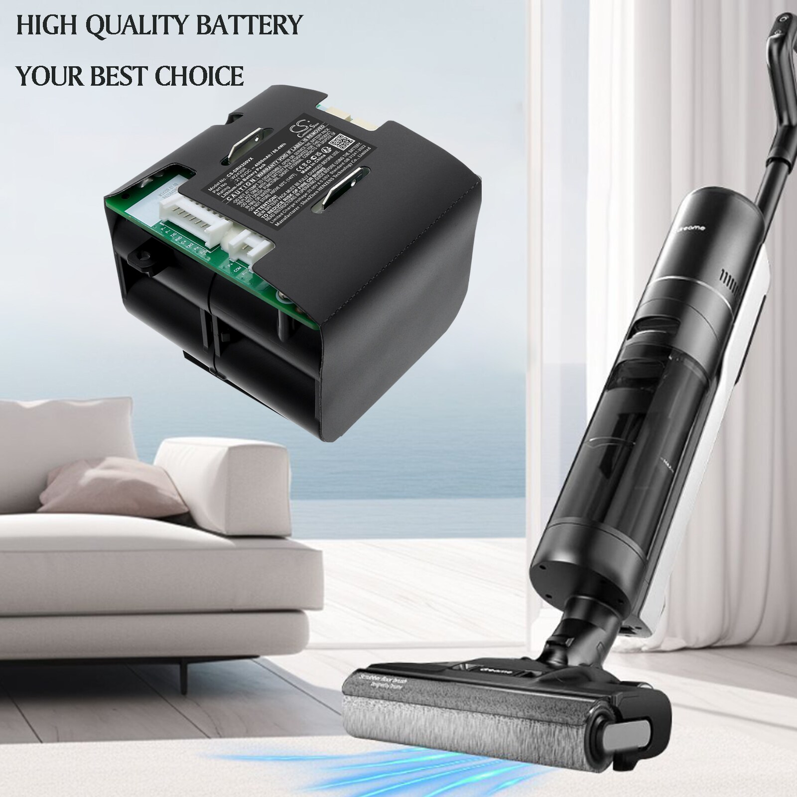 Batteri for støvsuger til Dreame H20, H20 Pro, H20ce