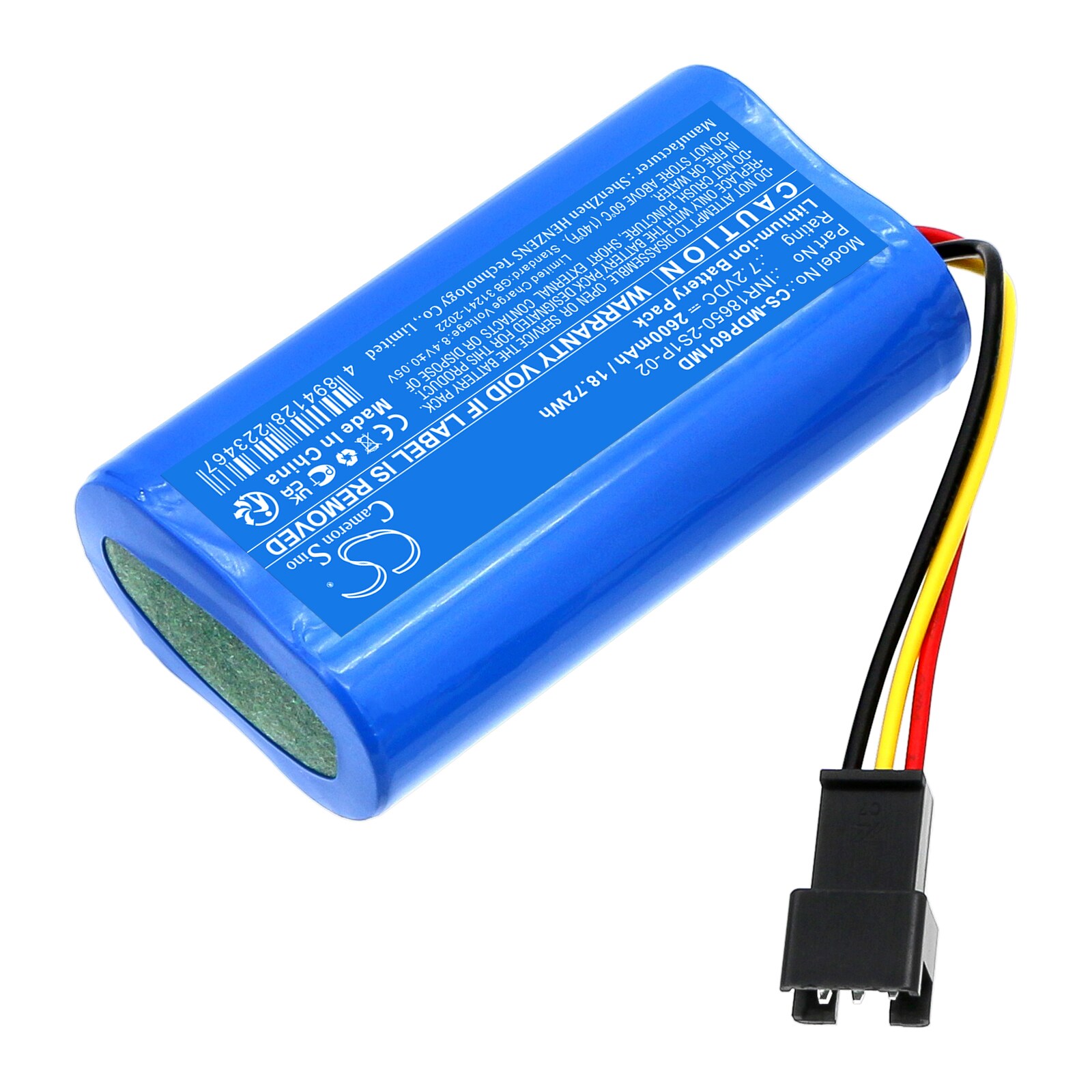 Batteri for medisinsk bruk for Medcaptain MP-60A, SYS-6010A