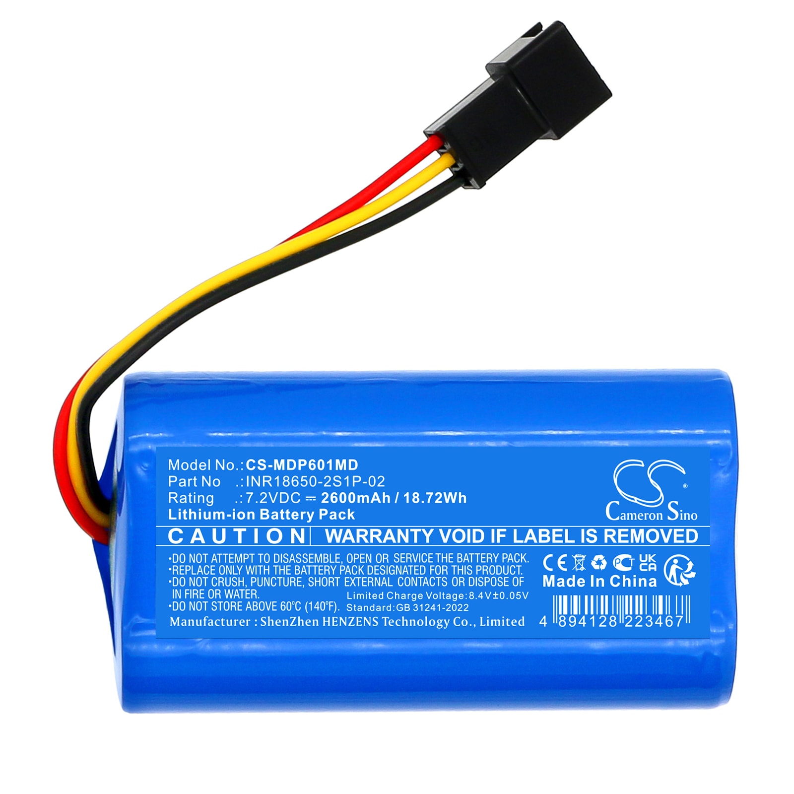 Batteri for medisinsk bruk for Medcaptain MP-60A, SYS-6010A