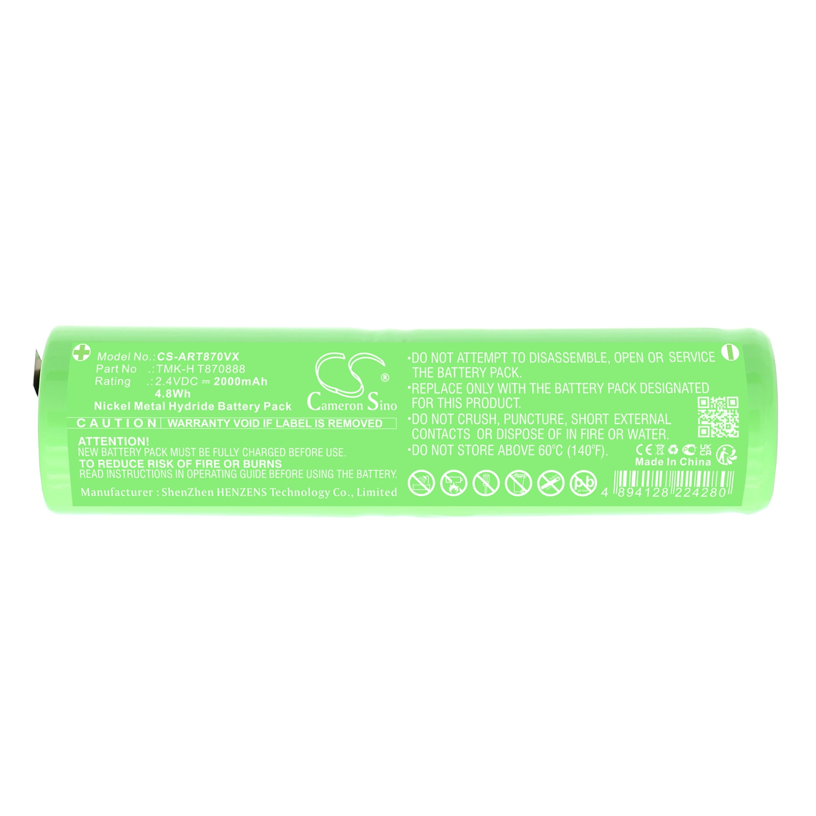 Batteri for støvsuger til Ariete 0044, 0044 GRT STUDIO METAL DE, 00C004010AR0 Type 40 og andre.