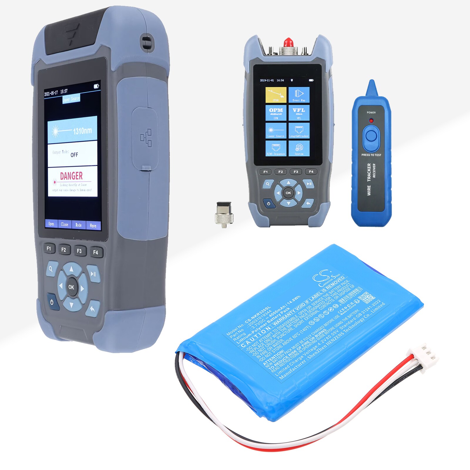 Batteri for test, undersøkelse, utstyr for Novker AUA800, AUA900A, AUA900D etc.