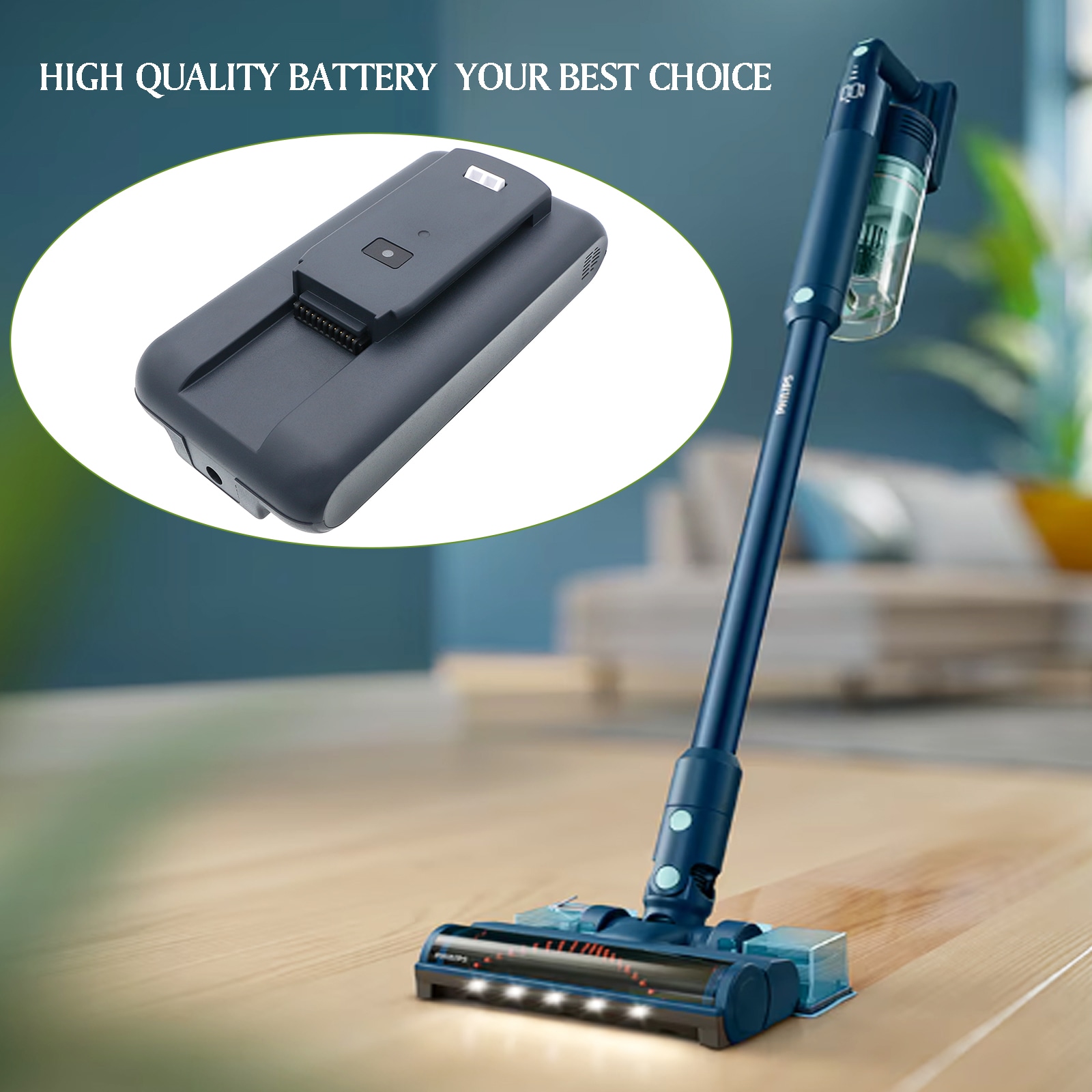 Batteri for vakuum for Philips Aqua Series 5000, Series 5000, Series 9000 etc.