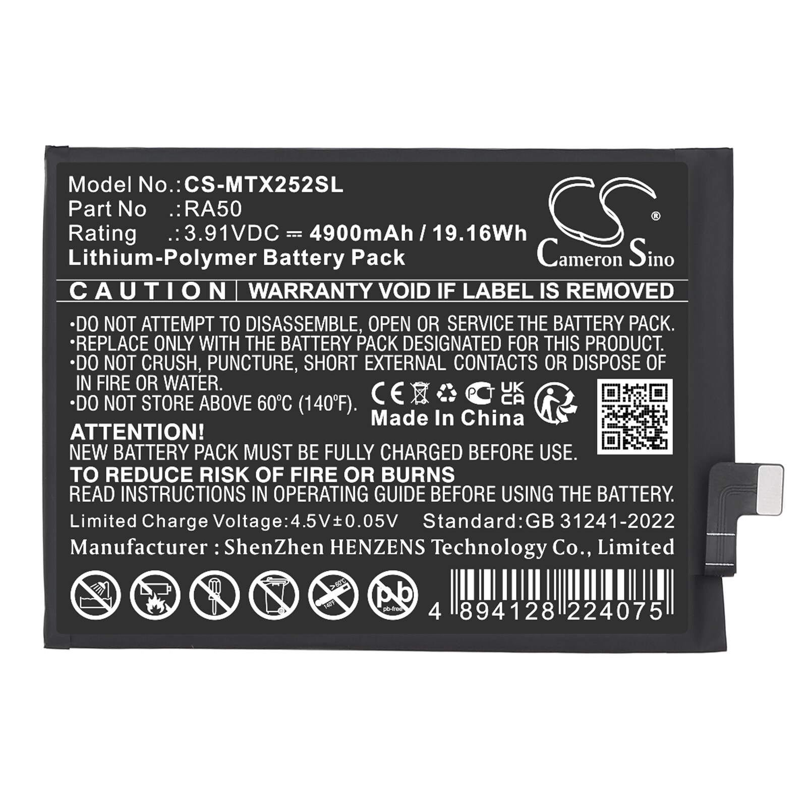 Batteri for SmartPhone, Mobil for Motorola Moto G 5G 2025, Moto G15 NFC 2025 og andre.