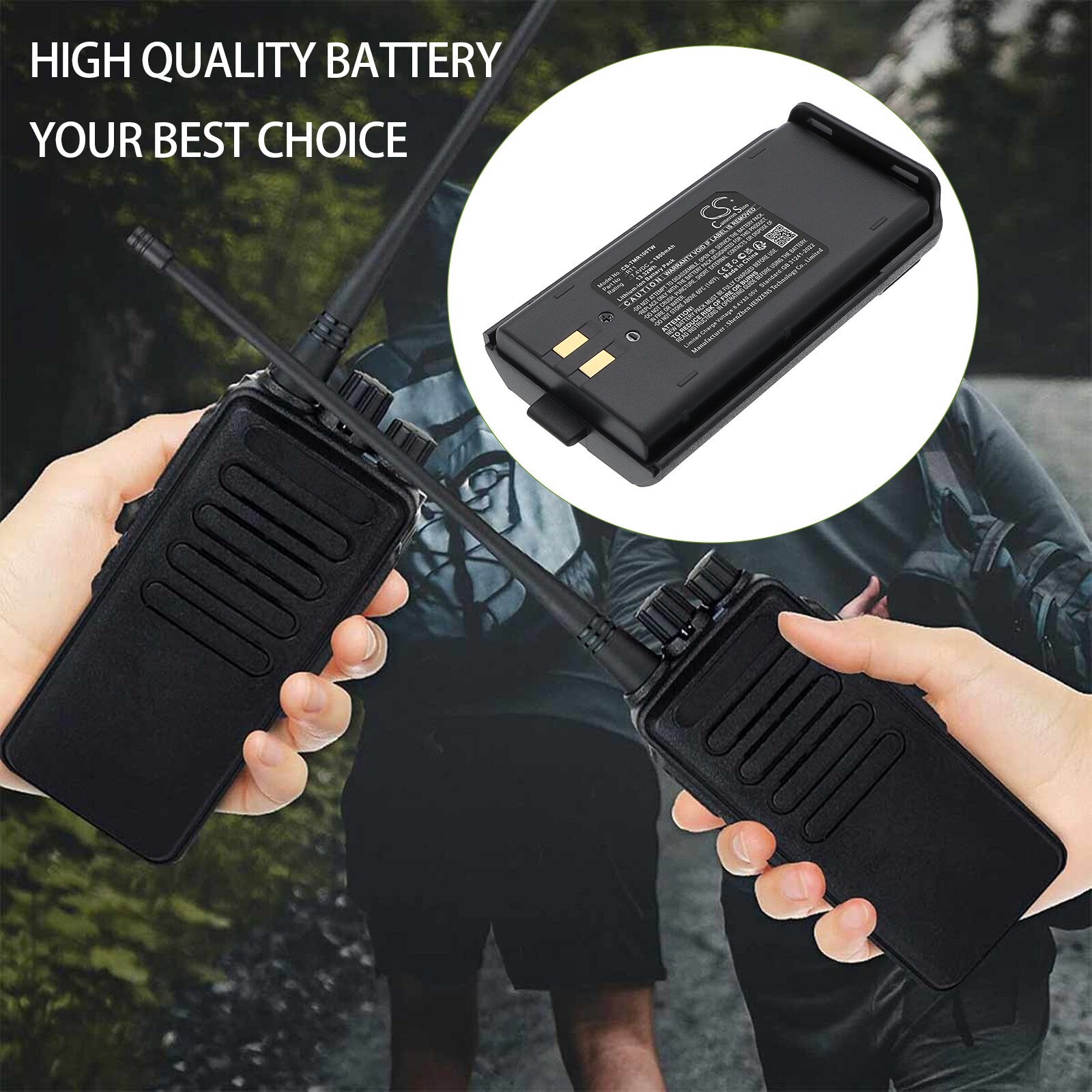 Batteri for Toveis-radio for Tytera TC-3000A