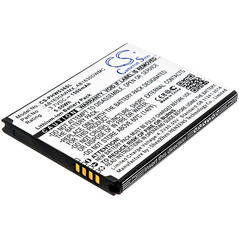 Batteri for SmartPhone, Mobil for Philips Xenium W536, XeniumW635, W536 og andre.