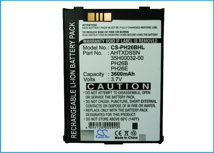 Batteri for Pocket PC, PDA for O2 XDA III, XDA Iis