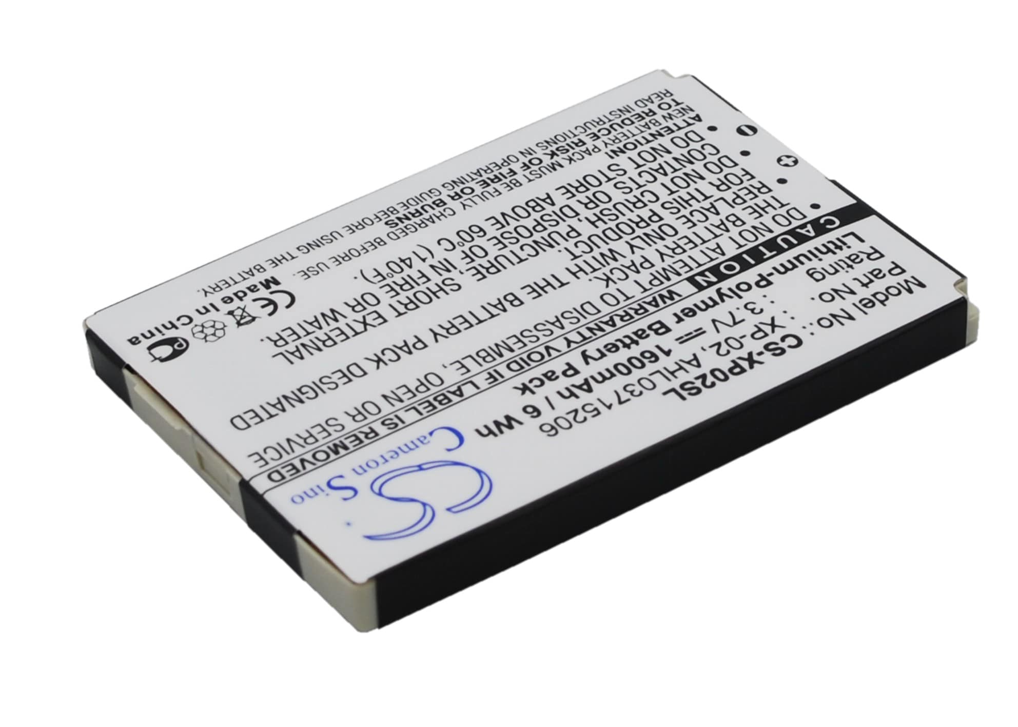 Batteri for Pocket PC, PDA for O2 XDA Atom, XDA Atom Pure, XDA Atom Exec og andre.