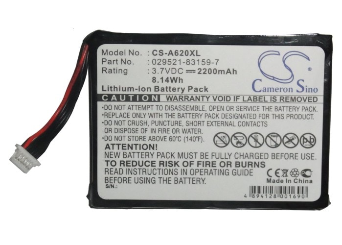 Batteri for Pocket PC, PDA for Typhoon MyGuide 5500, MyGuide 5500XL