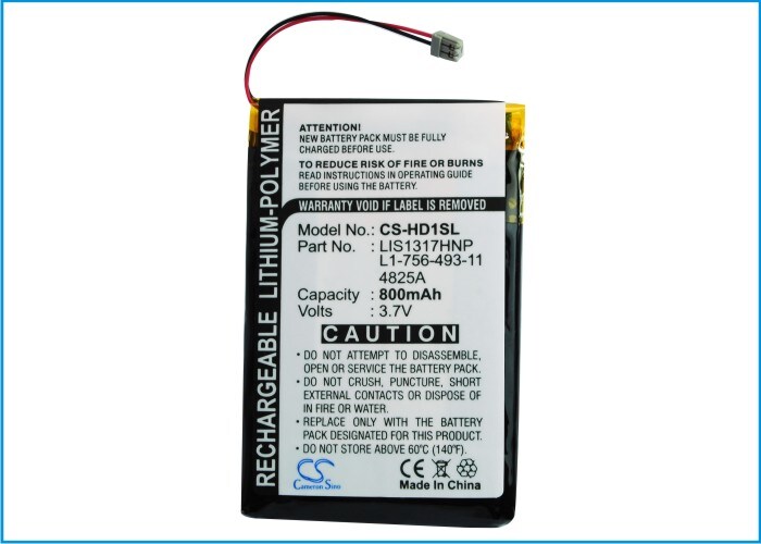 Batteri til mediespiller for Sony NW-HD1 MP3-spiller