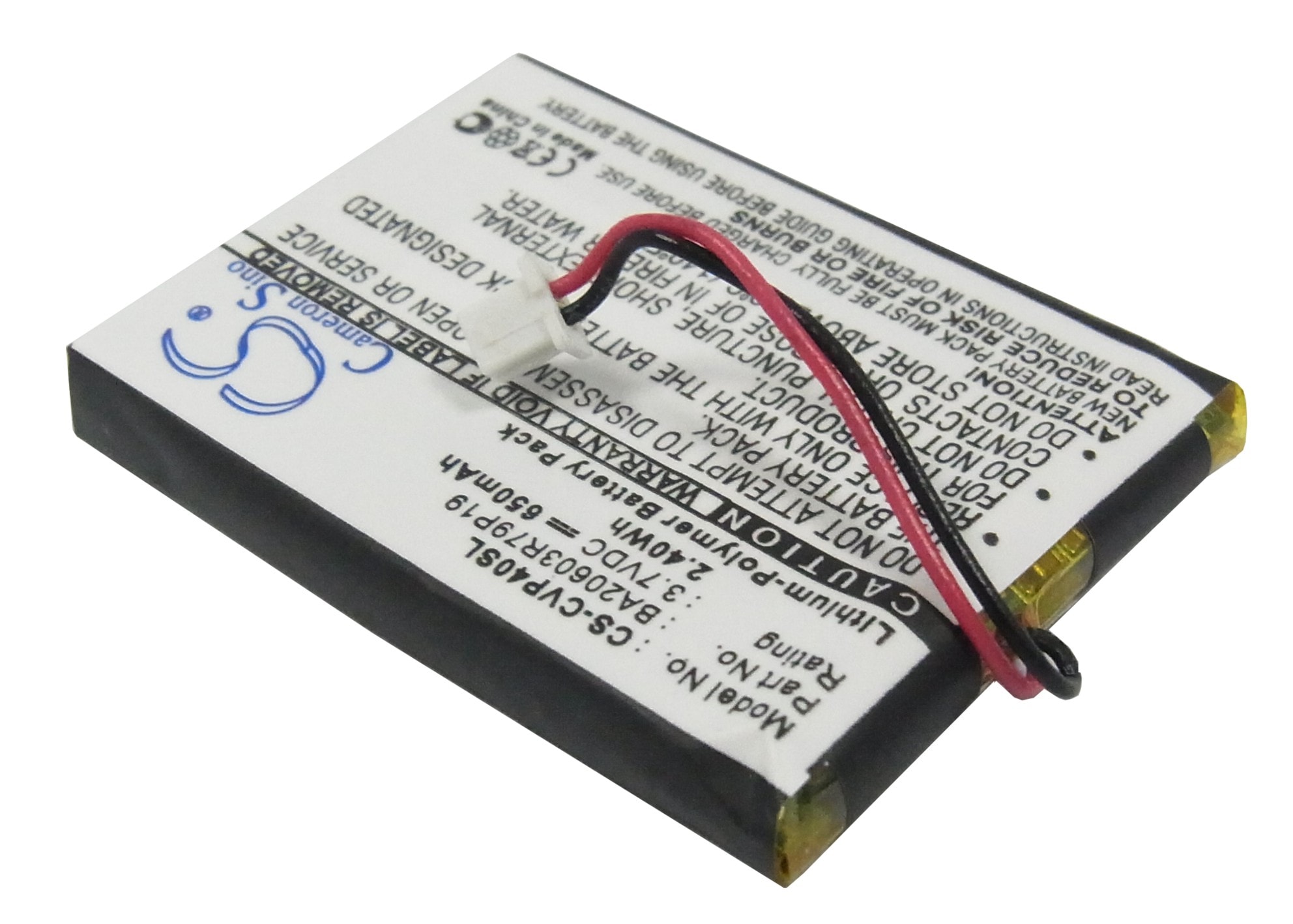Mediespillerbatteri for Creative V, V Plus, DAP-FL0040 osv.