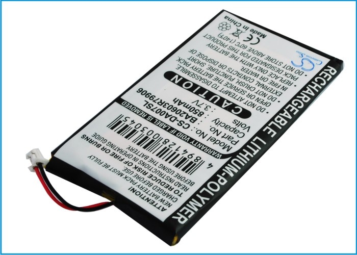 Mediespillerbatteri for Creative Zen Neeon, Zen Neeon 2, Zen Neeon DAP-MD0005