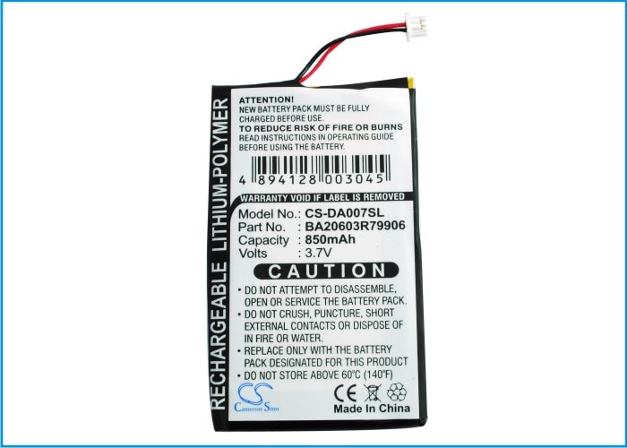 Mediespillerbatteri for Creative Zen Neeon, Zen Neeon 2, Zen Neeon DAP-MD0005