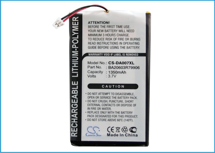 Mediespillerbatteri for Creative Zen Neeon, Zen Neeon 2, Zen Neeon DAP-MD0005