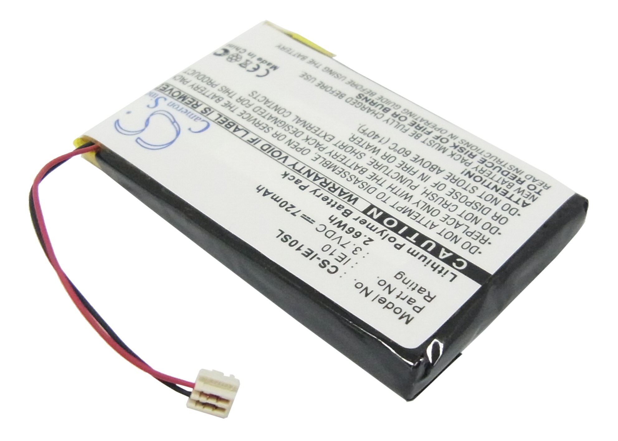 Mediespillerbatteri for iRiver E10, E10CT, HDD Jukebox osv.