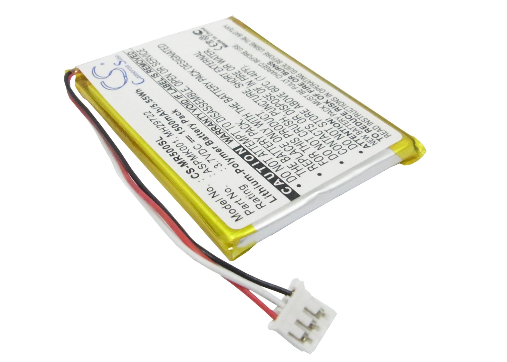 Batteri til mediespiller for Olympus mrobe MR-500i, mrobe MR-5001