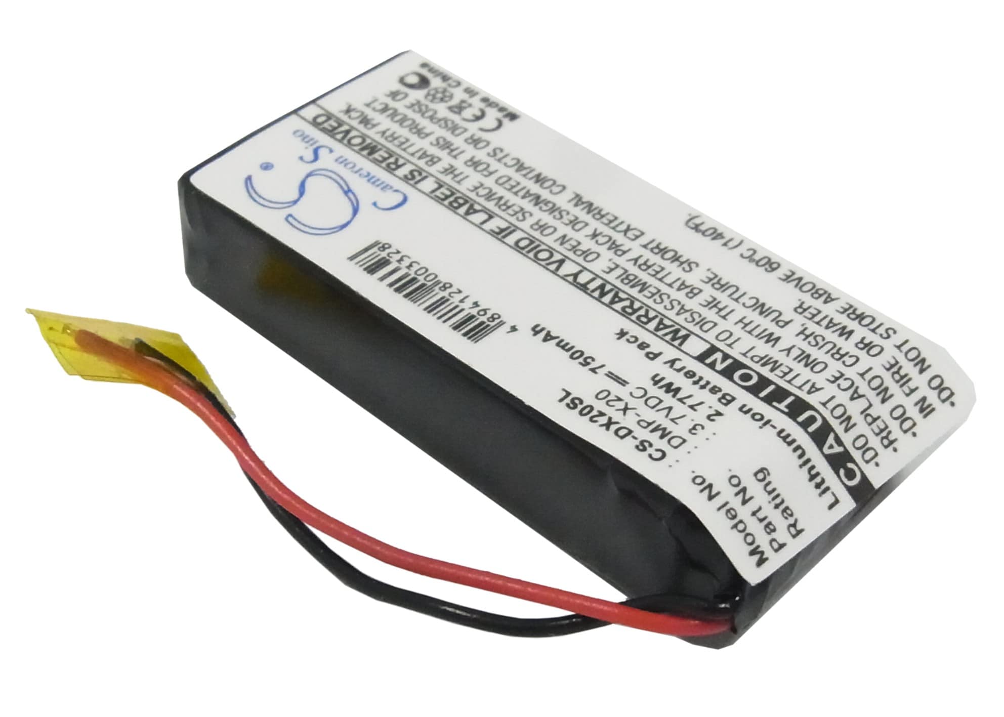 Media Player-batteri for Gateway DMP-X20 MP3-spiller