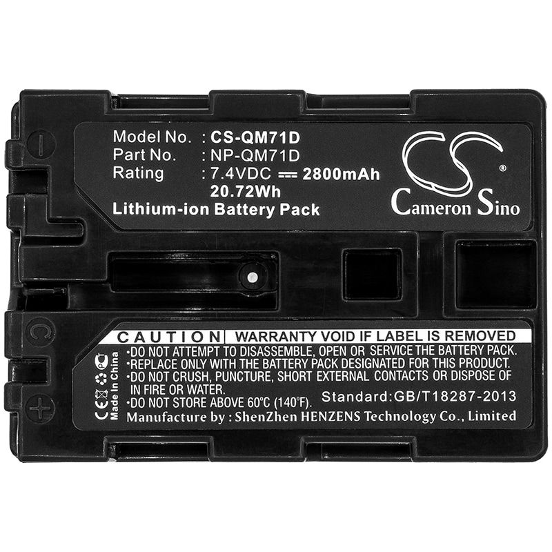 Batteri til kamera for Sony DCR-TRV330, DCR-TRV460, DCR-DVD200E osv.
