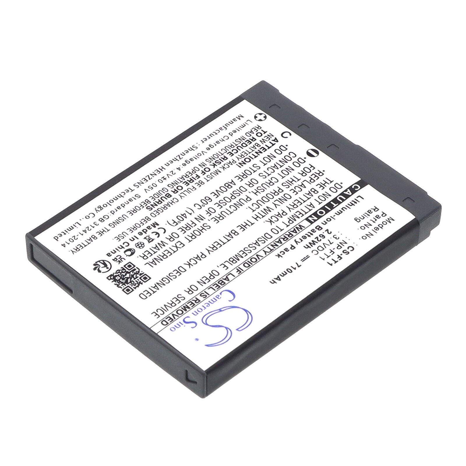 Batteri til kamera for Sony Cyber-shot DSC-T3, Cyber-shot DSC-L1/L osv.