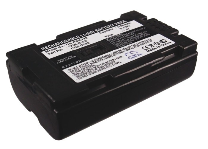 Batteri til kamera for HITACHI DZ-MV200A, DZ-MV200E, DZ-MV208E og andre