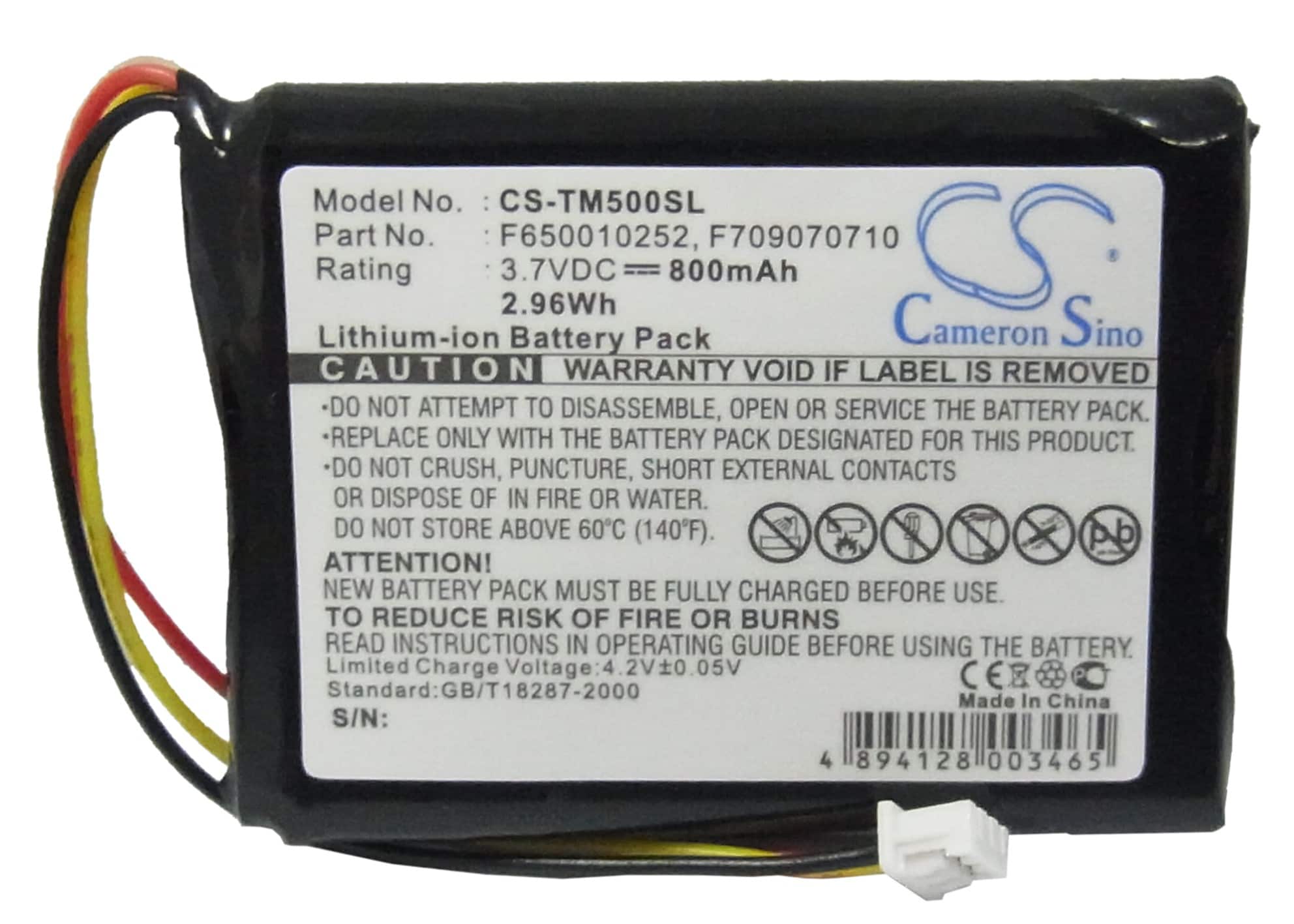 Batteri for Navigator, GPS for TomTom One, One Europe, One Regional osv.