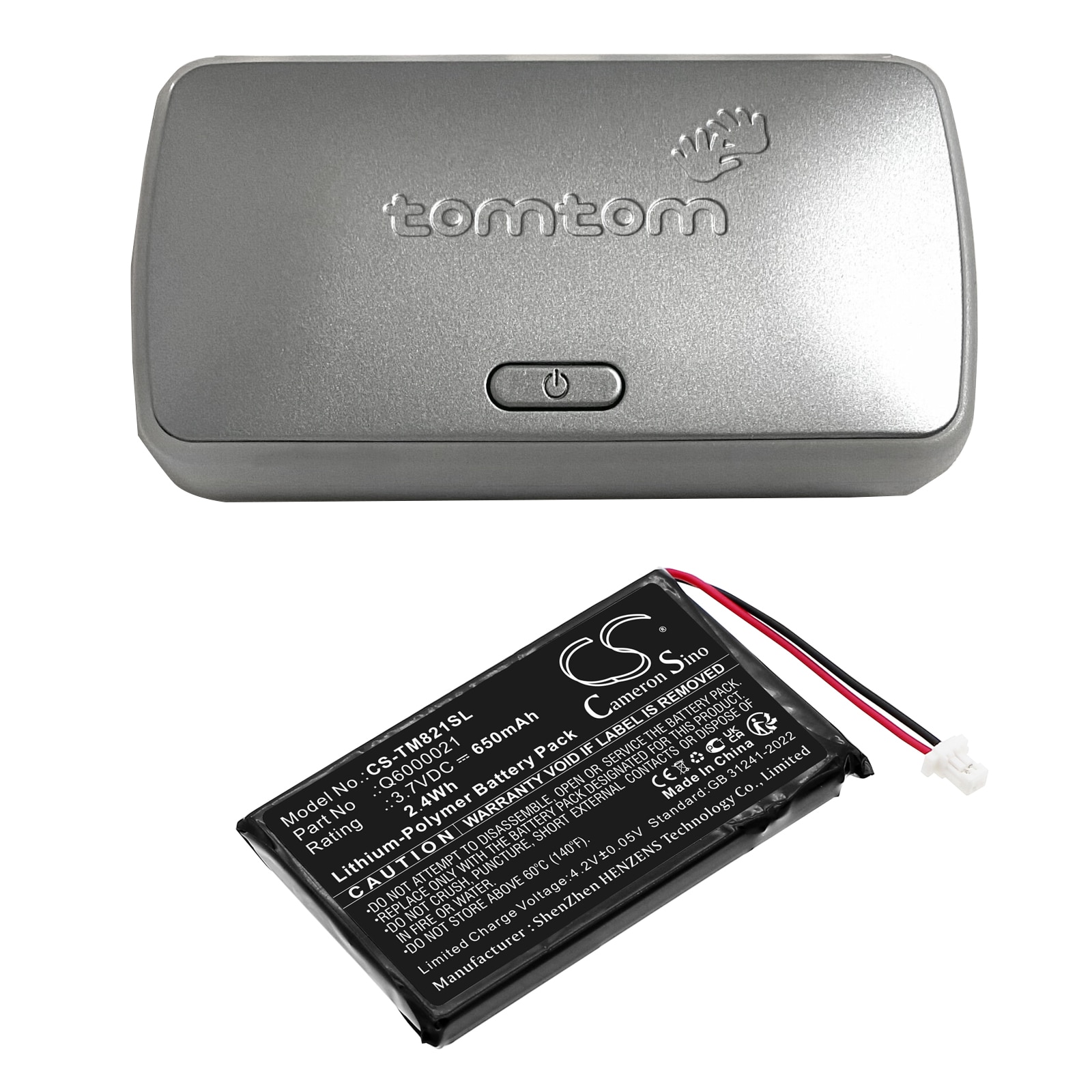 Batteri for Navigator, GPS for TomTom GPS-9821X, GPS-9821X PDA/Håndholdte enheter