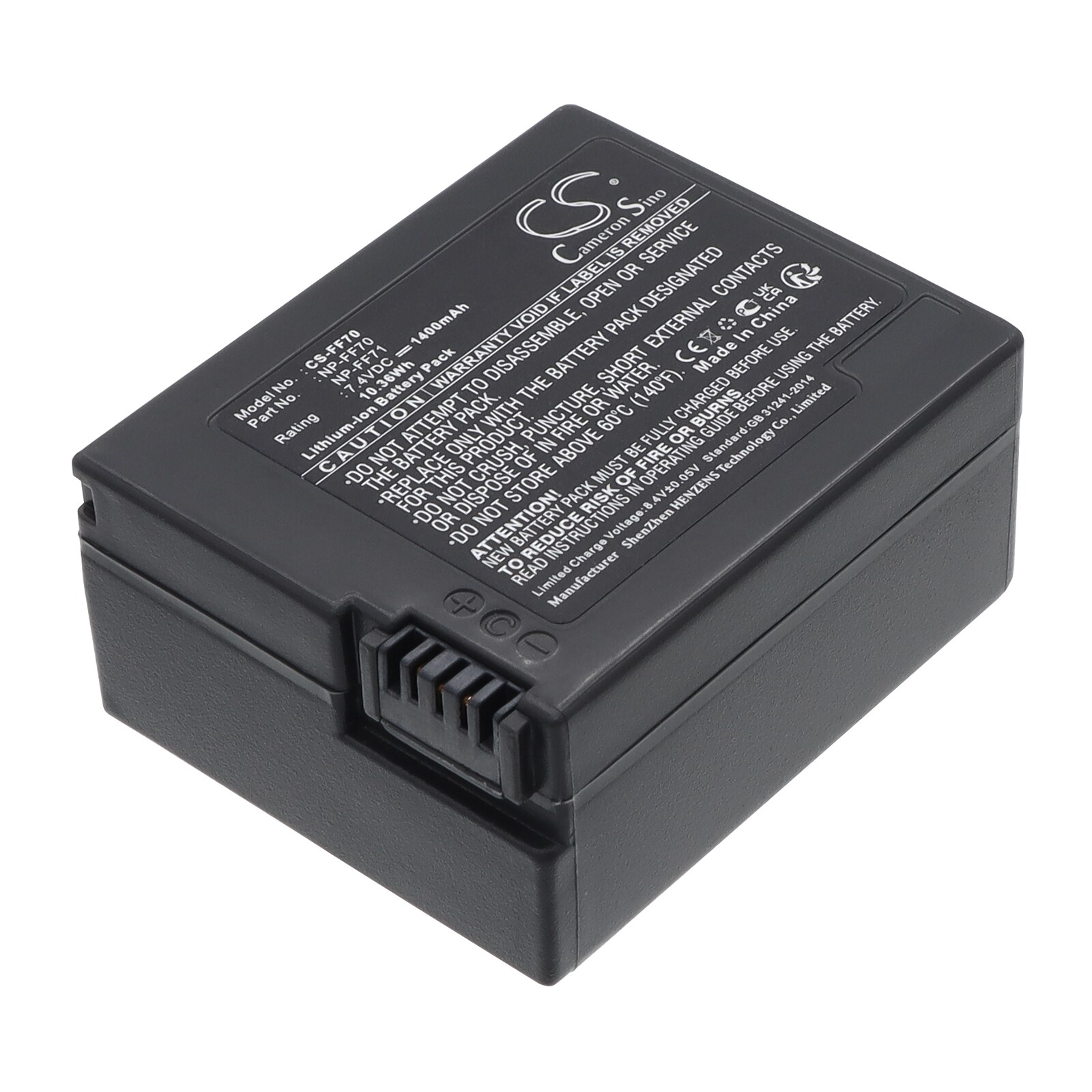 Batteri til kamera for Sony DCR-PC9, DCR-PC120BT, DCR-PC115 og andre.