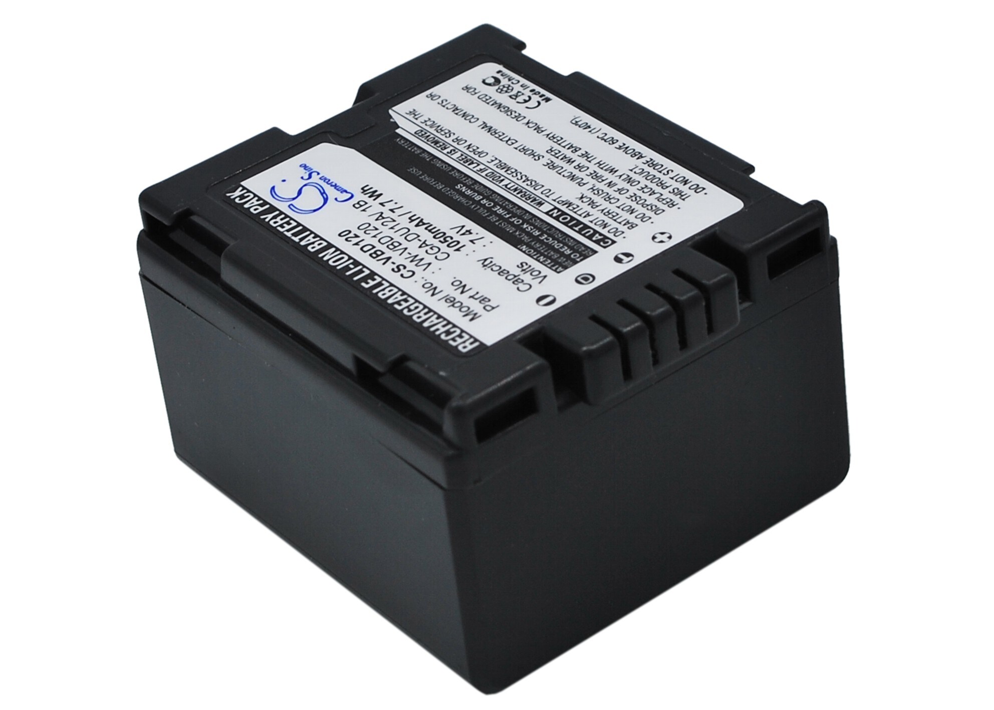 Batteri til kamera for Panasonic NV-GS10, NV-GS10B, NV-GS10EG og andre.