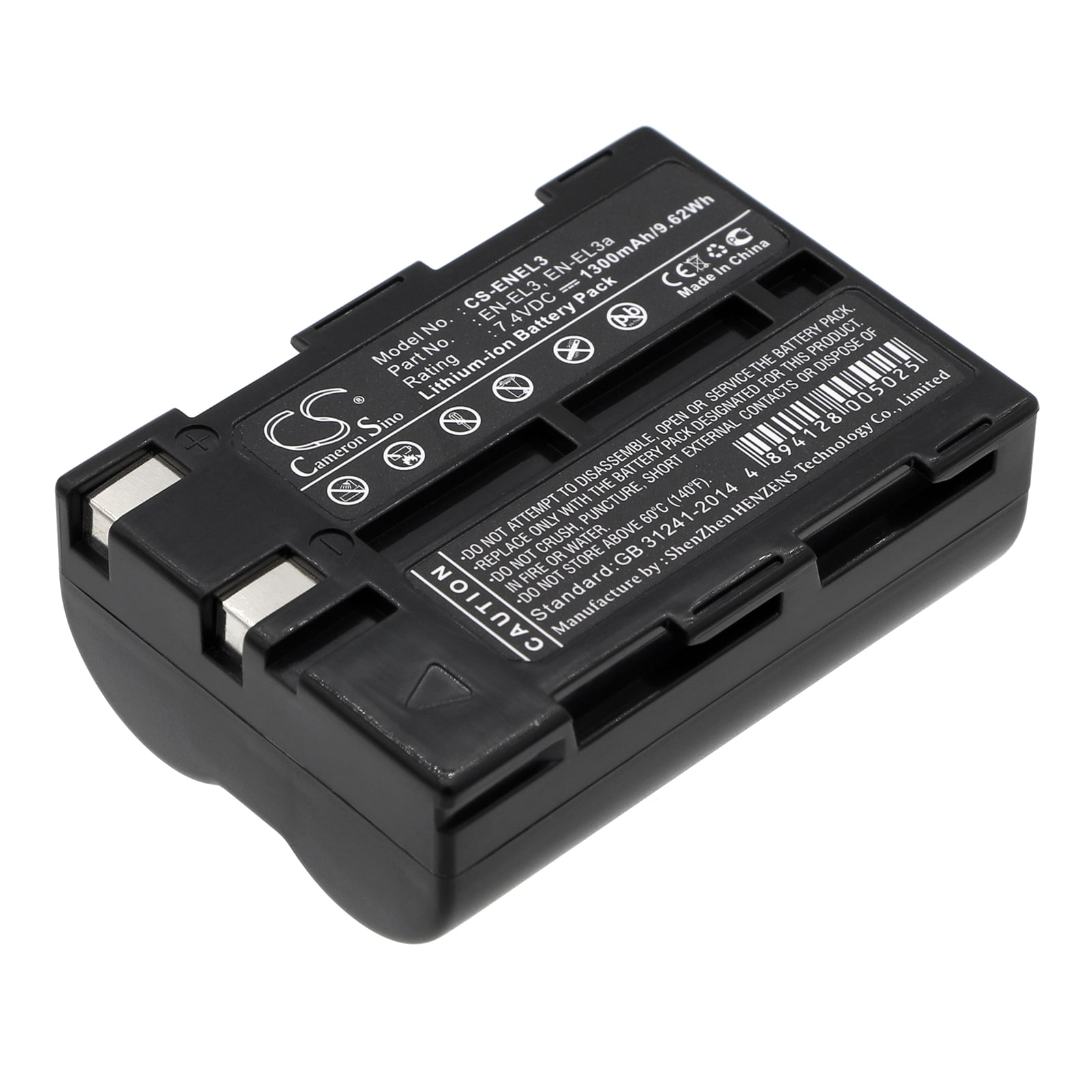Batteri til kamera for NIKON D100, D100 SLR, D50 osv.