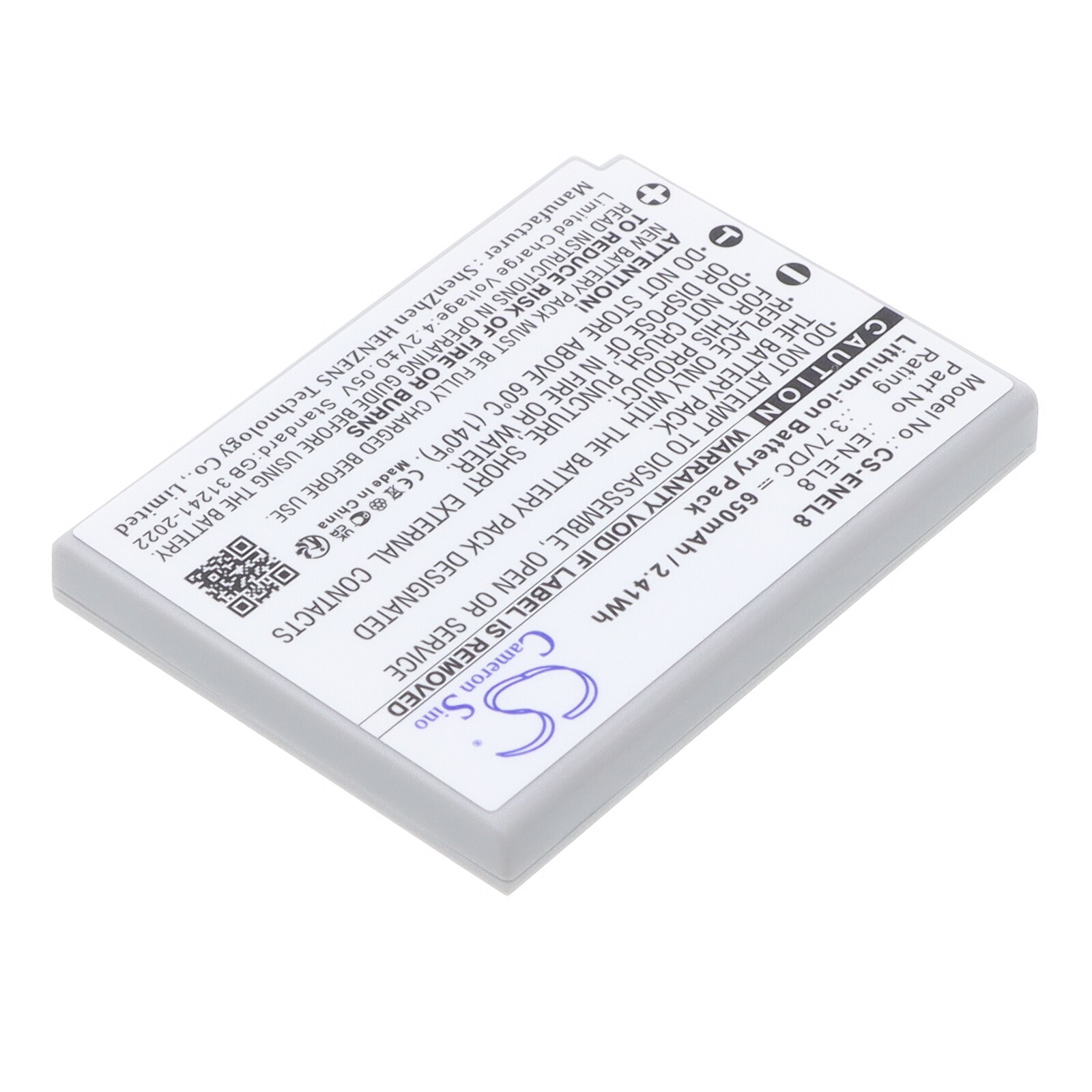 Batteri til kamera for NIKON Coolpix P1, Coolpix P2, Coolpix S1 osv.