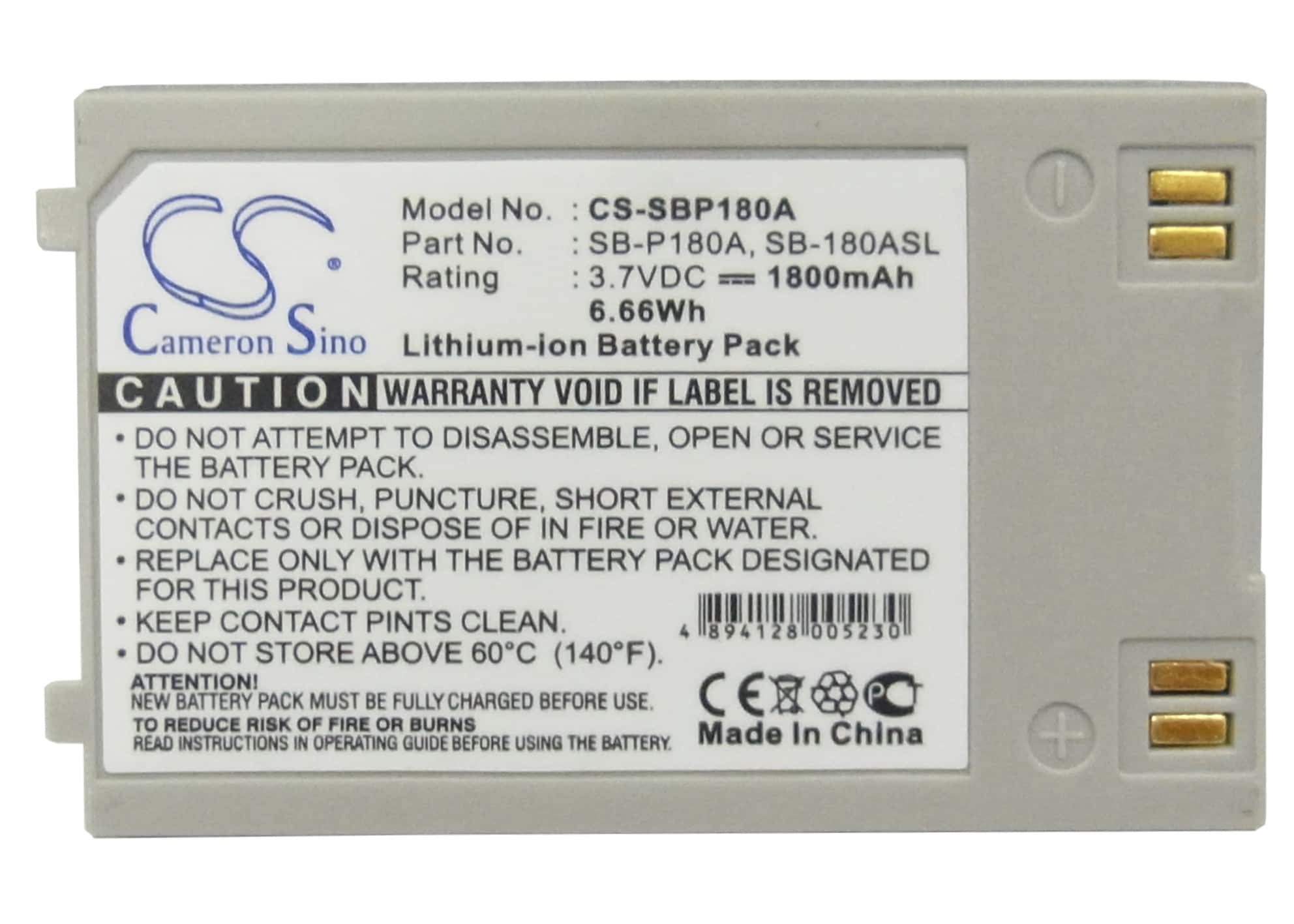 Batteri for kamera for Samsung VP-X220L, SC-X300L, SC-X210WL osv.