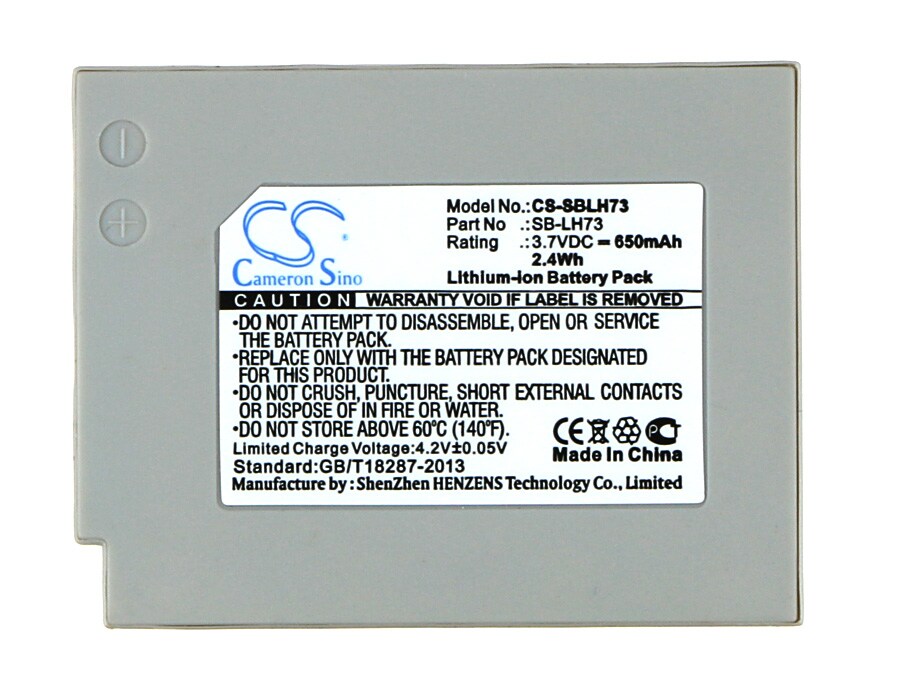 Batteri for kamera for Samsung SDC-MS61S