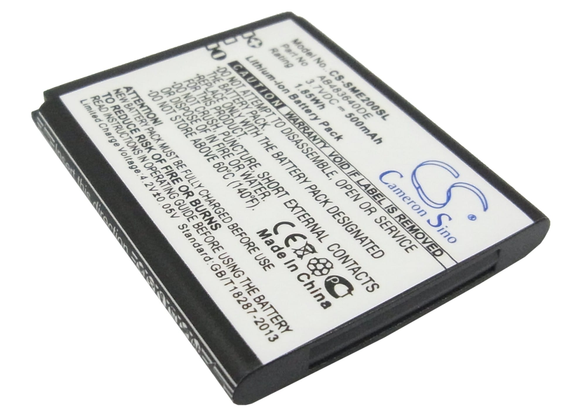 Batteri for SmartPhone, Mobil for Samsung SGH-E200, SGH-E208, SCH-S259 og andre.
