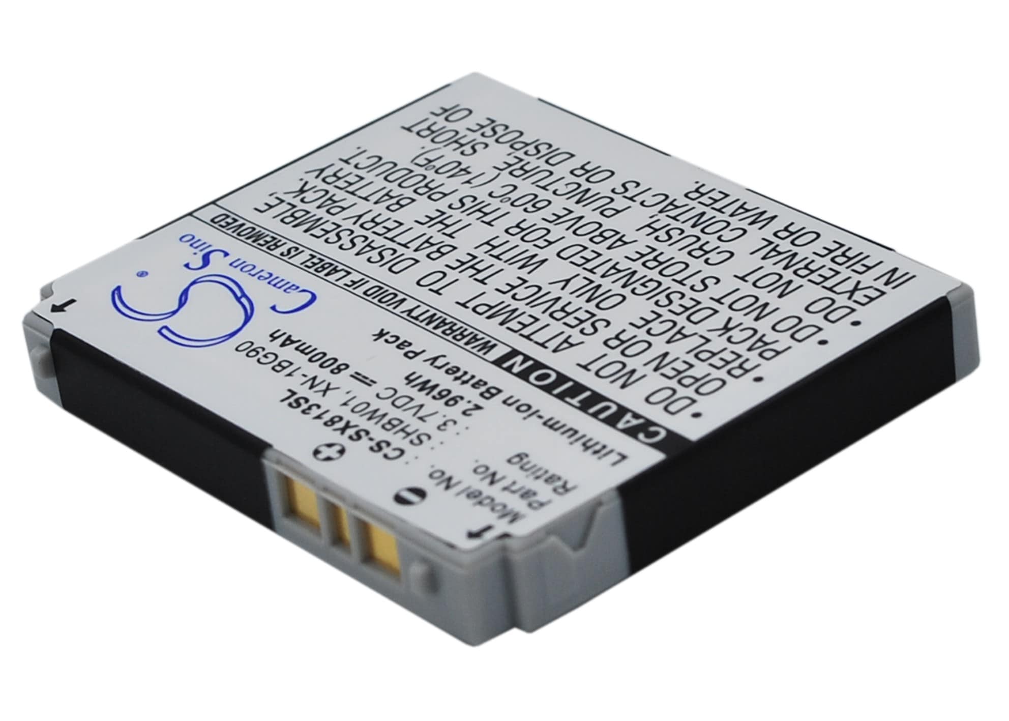 Batteri for SmartPhone, mobil for Sharp SX813, 802SH, V902 og andre.