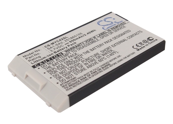 Batteri for SmartPhone, mobil for Sagem MYC4-2, MYC42, MY-C3-2 og andre.