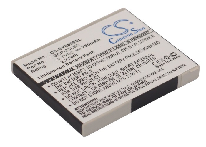 Batteri for SmartPhone, Mobil for Sanyo SCP-6600, KATANA 6600