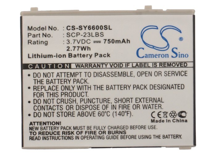 Batteri for SmartPhone, Mobil for Sanyo SCP-6600, KATANA 6600