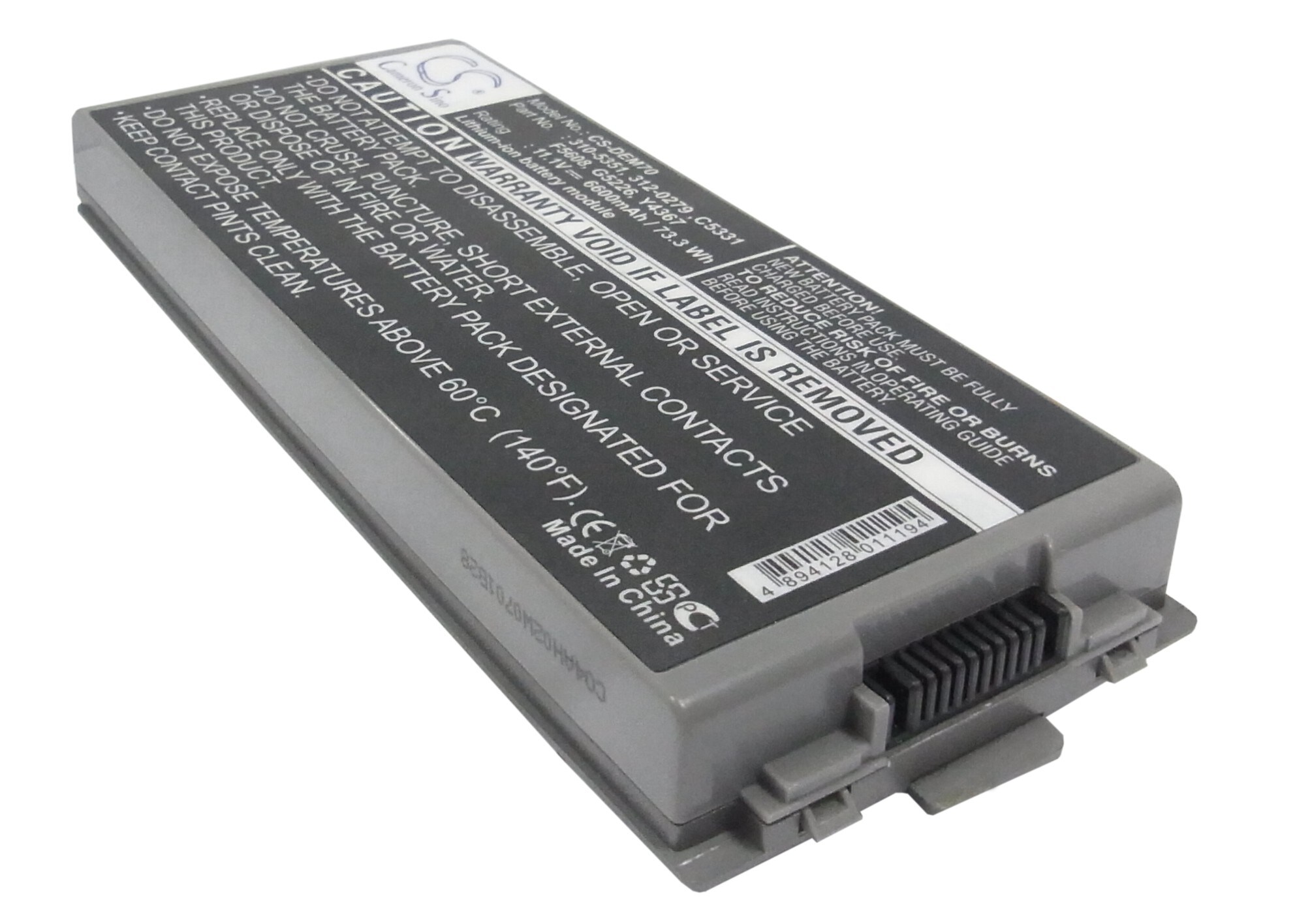 Batteri til bærbar PC for DELL Latitude D810, Precision M70