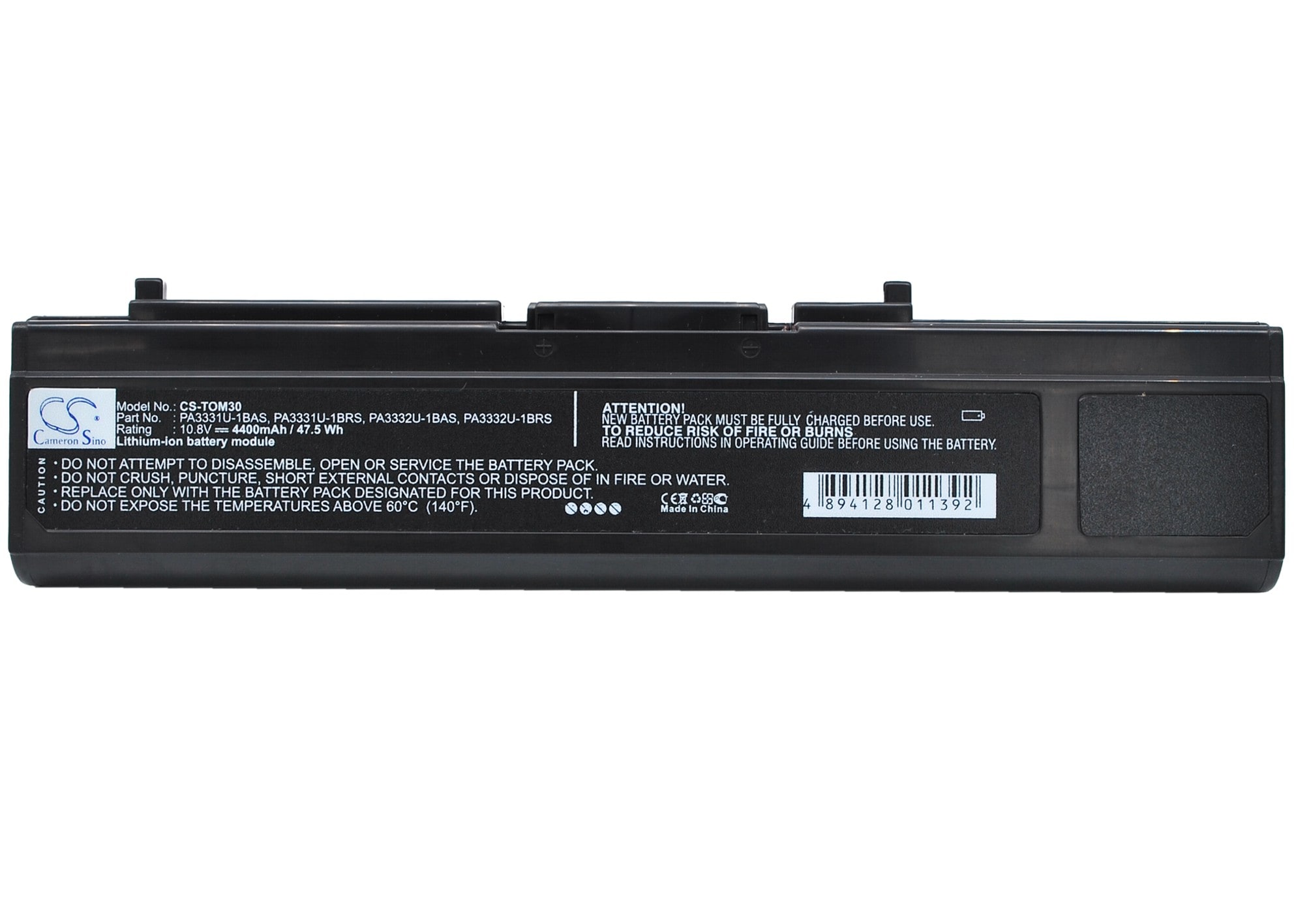 Batteri til bærbar PC for Toshiba Satellite M30-S3501, Satellite M30-241 og andre.