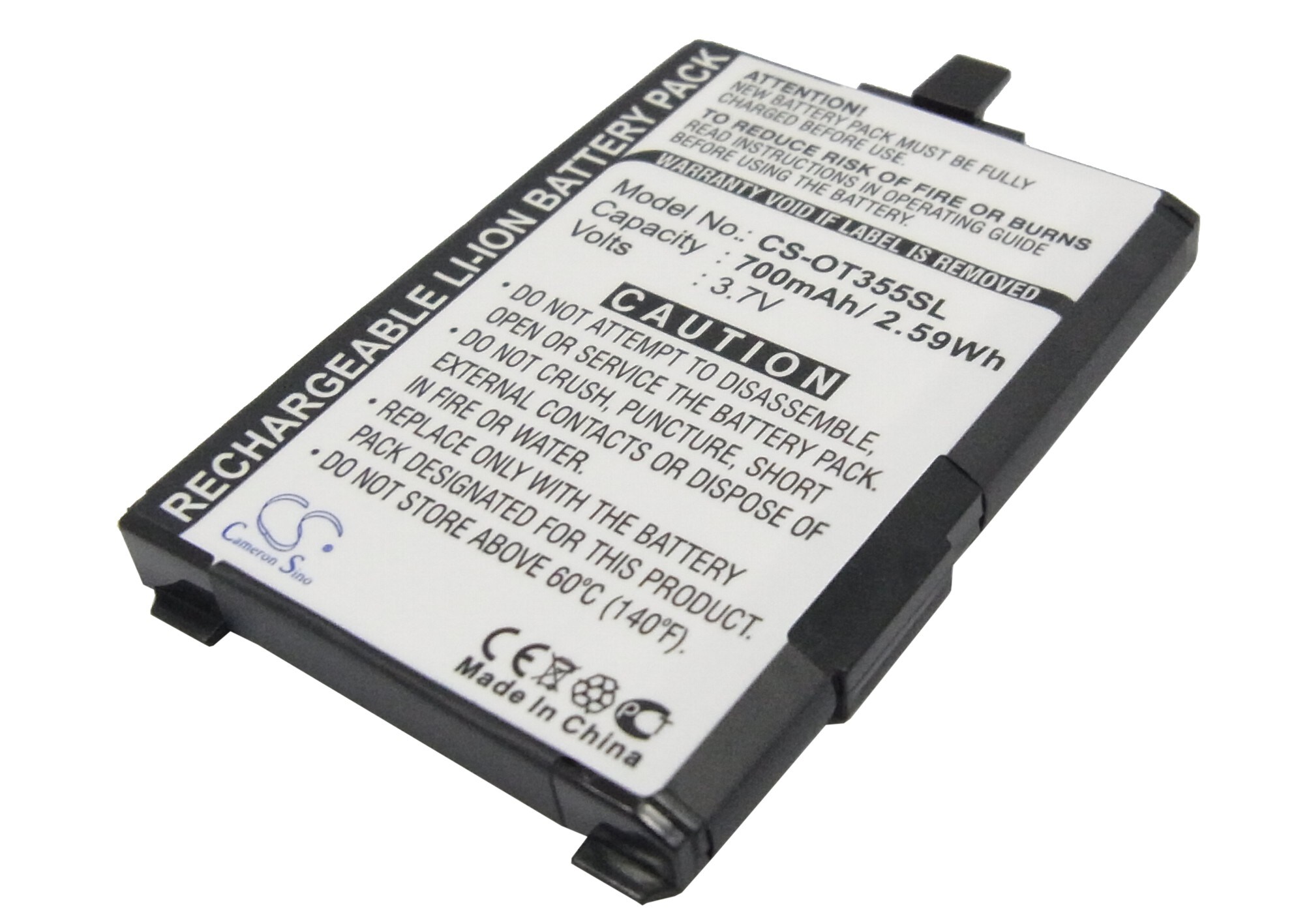 Batteri for SmartPhone, Mobil for Alcatel OT-155, OT-156, OT-355