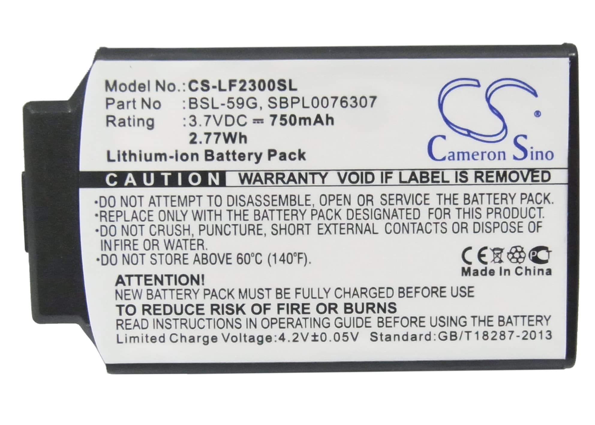 Batteri for SmartPhone, Mobil for LG F2300, G232, F2400 etc.
