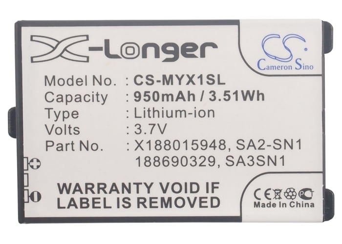 Batteri til smarttelefon, mobil for Sagem MY-X1, MYX2-2, X5